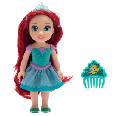 Disney Princess the Little Mermaid Petite Ariel 6 inch Fashion Doll with Beautiful Outfit and Comb