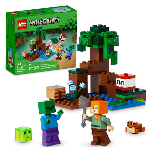 LEGO Minecraft The Swamp Adventure. Set 21240. Creative toy with crafting table